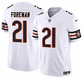 Men & Women & Youth Chicago Bears #21 D'Onta Foreman White 2023 F.U.S.E. Vapor Limited Jersey,baseball caps,new era cap wholesale,wholesale hats
